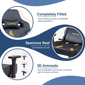 Heavy Duty Gaming Chair 450kg/220kg Capacity
