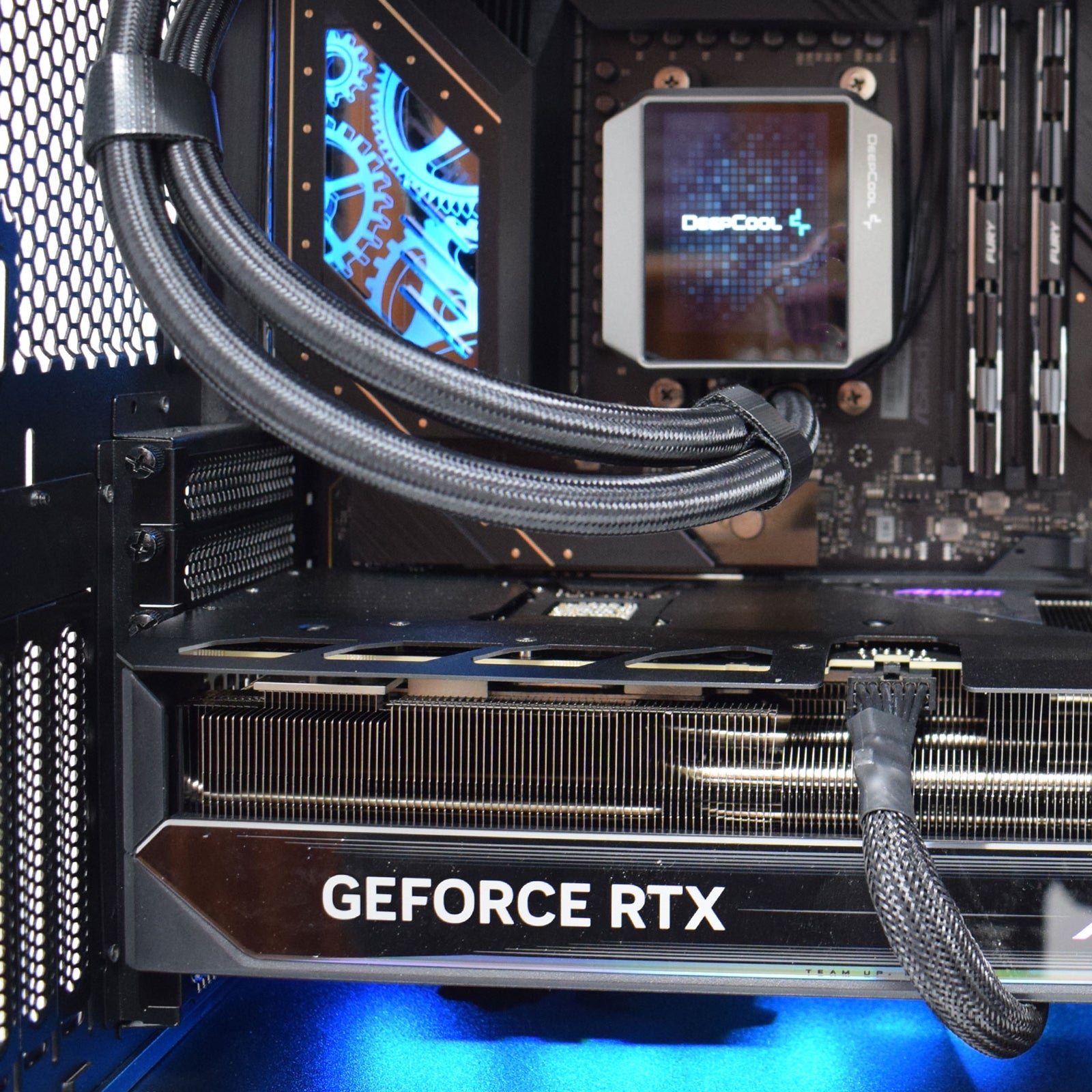 VLX AMD Ryzen 9 9950X3D 16 Core AM5 4.30GHz (5.80GHz Boost), 96GB Kingston 6000MTs DDR5 RAM, 2TB Samsung NVMe, Gigabyte RTX 5080 Master, WiFi 7 - 360mm LCD Liquid Cooler, Gaming Tower