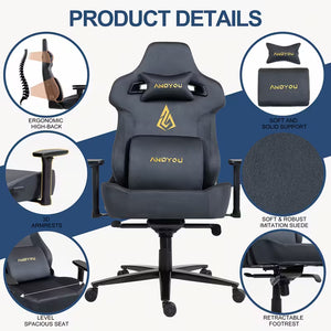 Heavy Duty Gaming Chair 450kg/220kg Capacity