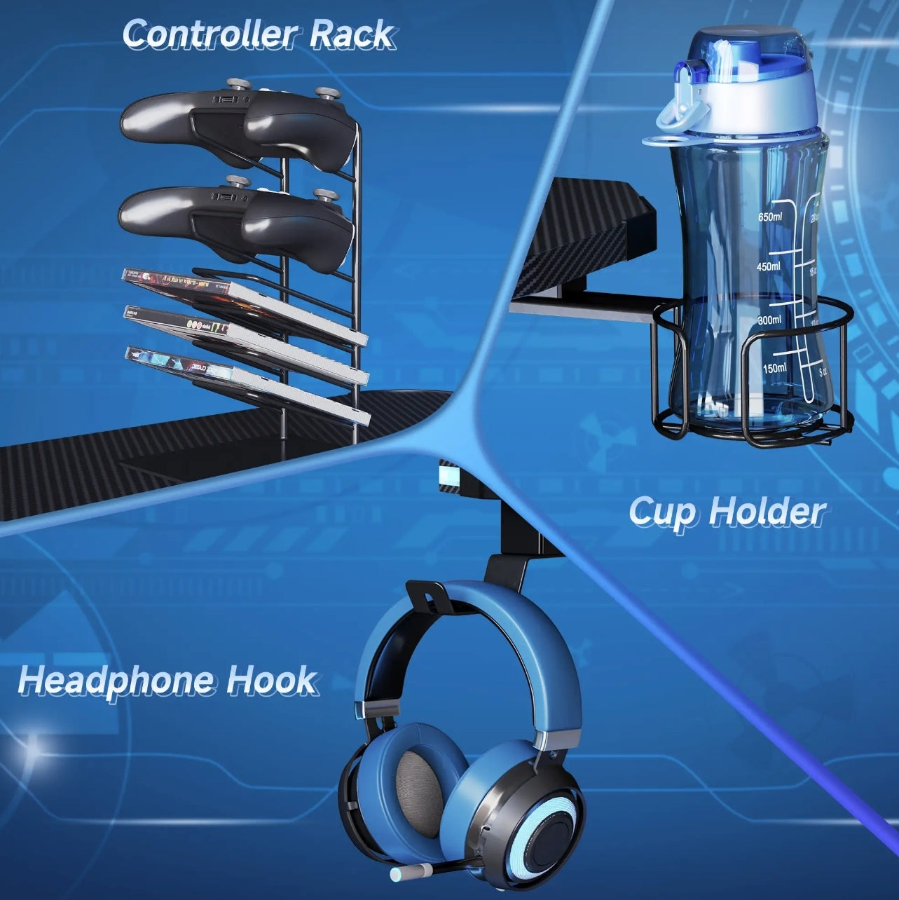 Viper Labs Carbon 120cm Gaming Desk