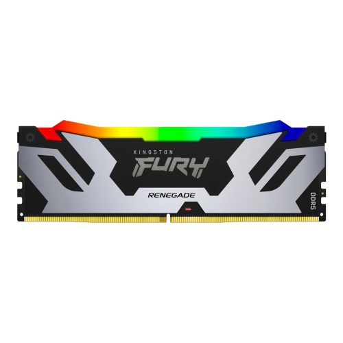 Kingston Fury Renegade RGB 16GB, DDR5, 6400MHz, CL32, 1.4V, ECC, XMP 3.0, PMIC, DIMM Memory, Black/Silver