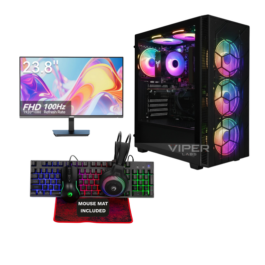 FORGE BUNDLE - AMD Ryzen 5 5600XT 6 Core 12 Thread, 3.70Hz (4.65GHz Boost), DDR4, 1TB NVMe, RTX 5060 8GB Graphics, Wi-Fi - Gaming PC