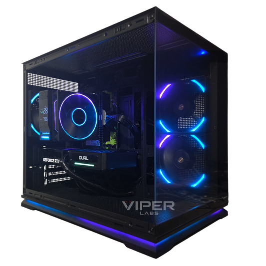 VLX STEALTH - AMD Ryzen 5 5500 6 Core 12 Thread, 3.60GHz (4.20GHz Boost), DDR4, NVMe, RTX 5060 Ti 8GB Graphics, Wi-Fi - Gaming PC
