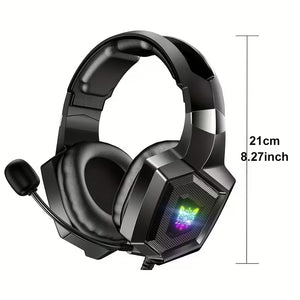 ONIKUMA K8 Wired RGB Gaming Headset with Surround Sound