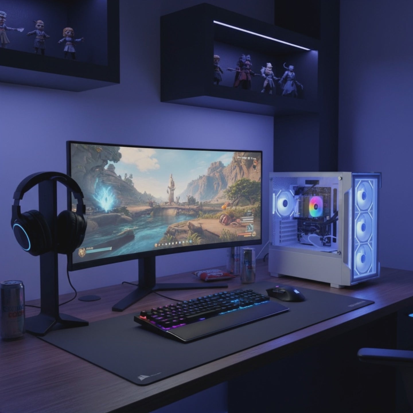 ECO-VISION INTEL i7 DDR4 WHITE GAMING PC