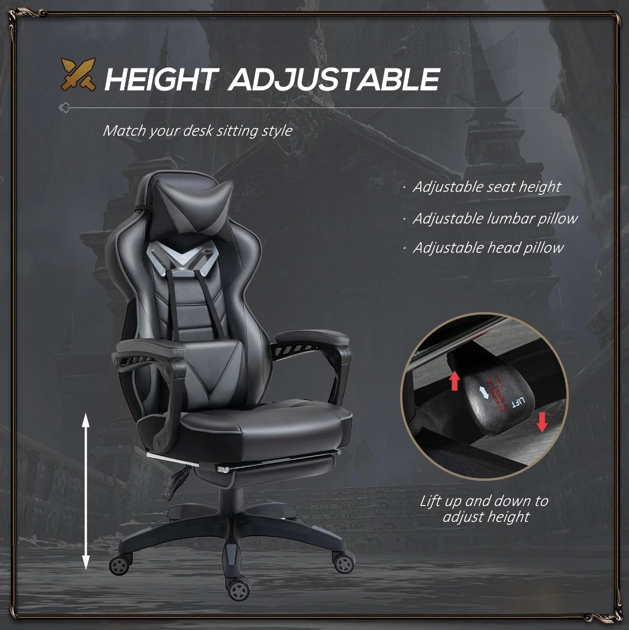 Viper Labs Fusion Gaming Chair Grey