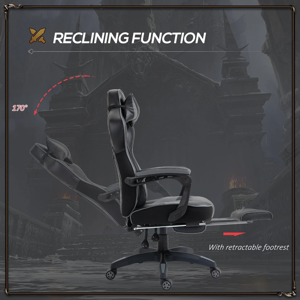 Viper Labs Fusion Gaming Chair Grey