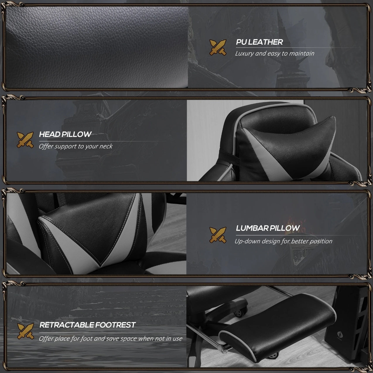 Viper Labs Fusion Gaming Chair Grey