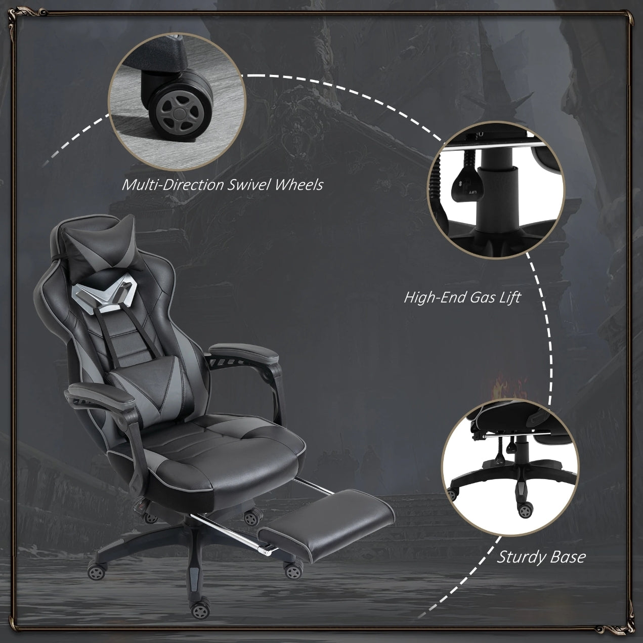 Viper Labs Fusion Gaming Chair Grey